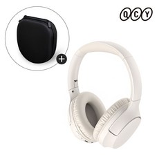 QCY H2 PRO 무선 블루투스 헤드셋 + 헤드셋 케이스, H2 PRO 베이지 + 헤드셋 케이스