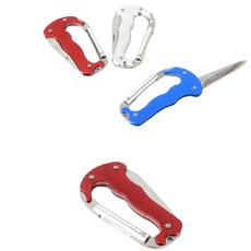 차박 트렁크 방전 고리 카리 카라 스텐 비너 d형 비나 캠핑 등산 낚시 클립 칼 겸용 carabiner 야외 활동 클립 홀더 비상 용품 다목적 1p