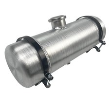 JSD 2 3/8갤런 보조 알루미늄 가스 탱크 / 연료 15.2 x 55.9cm6 22인치 중앙 충전 0.6cm1/4인치 NPT 콘센트 핫 로드 핫템 잇템, 6" x 18", 1개