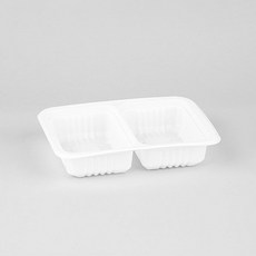 [박스] JH 3호 2칸 19143 일회용 실링용기 2색상, 검정용기, 1200개