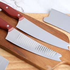 [첼링] 가야왕도 프리미엄 주름 위생칼 식도 보조칼날 녹방지 논스틱, 중식도 단품(민자날), 1개