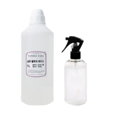 캔들나라 섬유 탈취제 베이스 1L+투명 룸스프레이 공병 150ml