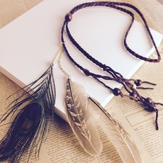 깃털 머리띠 축제 Boho Hairband 깃털 머리 장식 여자를위한 히피 인도 헤어 액세서리|여성 헤어 액세서리|