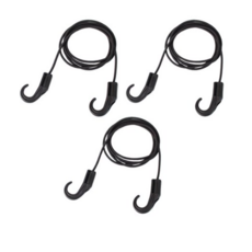트래블큐브 다용도 캠핑 여행 핸드 카트 고정끈 150cm, 0 검정, 12개