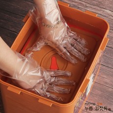 프리미엄 주방용품 황토 김치통 보관용기 누름독, 16L, 1개