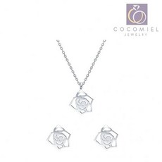 백금목걸이귀걸이세트