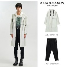 남자트렌치코트 (상점동이타입)스케치 남성복 2020가을신상 외투 바람막이옷 롱타입 후드 9K7221410