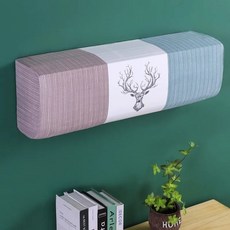 에어컨 커버 먼지 천 전체 패키지 홈 인테리어 벽 장착형, 04 06_02 75-100CM 2PCS, 2개