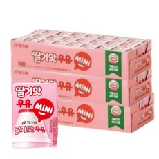 빙그레 딸기맛 멸균우유 미니 120ml 72팩, 72개