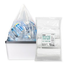프로덕트랩 분리수거 쓰레기봉투 배접 유백색 200매, 20L, 1세트