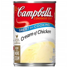 캠벨 스프 298g 6캔 크림 오브 치킨 Campbell's Condensed Cream of Chicken Soup 10.5 oz. Can, 1개