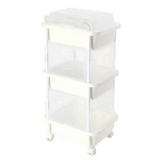 리빙스마일 기저귀 정리함 직사각 3단 일반 A형, 03 WHITE, 2개