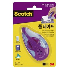 스카치 풀 테이프 8.4mm x 8m, 투명, 8개