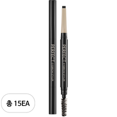미샤 퍼펙트 아이브로우 스타일러 오토펜슬 0.15g, 15개, 블랙