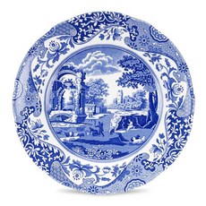 Spode 스포드 블루 이탈리안 Entree 플레이트 접시 그릇 20cm (Made in England), Plate 20cm, 1개