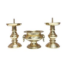 민자 일봉촛대 향로 세트 소 - 12cm 일반유기, 1개