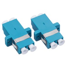 UNIKIT LC 통합 스타일 이중 OM3 DX SM LC-LC 섬유 어댑터 커넥터 UPC 플랜지 FTTH 광학, [01] 50pcs