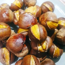 [맛나약단밤] 2024년 햇밤 칼집 약단밤 생율밤 국내산밤 "이제 집에서 구워드세요", 1개, 약단밤(칼집있음) 1kg, 1kg