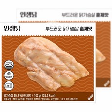 인생닭 부드러운 닭가슴살 훈제맛 100g, 50개