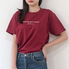 쿨데이라운드넥티셔츠