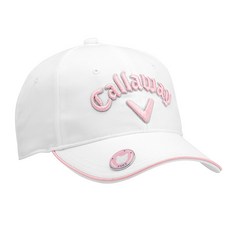 캘러웨이 21 CG 베어 여성 골프모자, 화이트/핑크