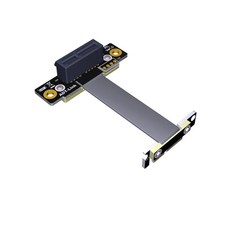 ADT-Link 듀얼 90도 직각 PCIe 3.0 x1 to x1 확장 케이블 R11SL-TL 8G/BPS 고속 PCI Express 1x 라이저 카드 리본 익스텐더, 3CM