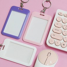 카드케이스 플라스틱 사원증 출입증 케이스 고리형, 본상품선택