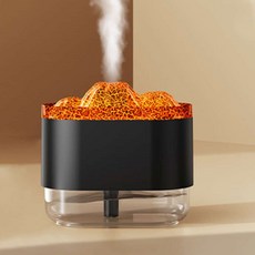 USB 미니 볼케이노 가습기 300ml 탁상용 무드등 겸용 여행용 BES1373861