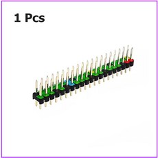 수컷 GPIO 헤더 라즈베리 파이 제로 2 W 1 개 10 개 2x20 핀, 3) 1 PCS