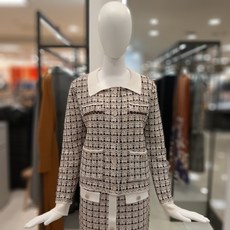티렌 (동아쇼핑) 카라 트위드 니트 재킷