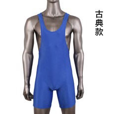 구일산 씨름복 자유 양식 바디슈트 레슬링복 인터내셔널 씨름 경기 레드 블루 트레이닝 헬스장