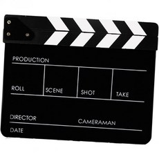 SHINEOFI Slate Clapper Role Play Toys for Movie Prop Film Board 아크릴 Clapboard 디렉터 주요 의사결정 칠판 칸막이, SHINEOFI Slate Clapper Role Pl