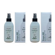 크림밀크 데오드란트 스프레이 화이트머스크향 200ML 1+1, 2개