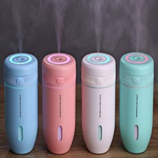 미니가습기 차량 USB 올래 리빙 사무실 가습기 컵홀더용 차량용 휴대용 캠핑용, 핑크