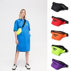 스투시 STUSSY 패션 브랜드 STOCK 캔디 컬러 남녀 다기능 스트리트 복고 스케이트 보드 힙합 하라주쿠 허리가방 슬링백 힙섹 메신저백