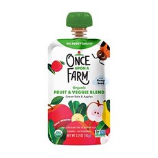 Once Upon A Farm Organic Green Kale amp; Apples Pouch 3.2 Ounce, One Color_One Size, One Color_One Size, One Color_One Size