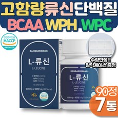 류신타블렛 단백질보충제 WPC BCAA 아미노산 프로틴 WPH 보충제 식약처인증 노인 어르신 근육량늘리기 시니어 프로틴 보충제 뮤신 루신, 90정 X 4통