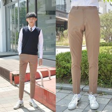 베이지교복바지