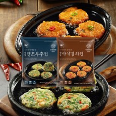 1+1 사옹원 한입아삭김치전 300g + 한입땡초부추전 300g, 1세트