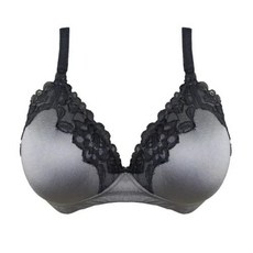 여성 브래지어 모유 수유 수유 란제리 속옷 빅 사이즈 34C/D 36DD 38C/D 40C/DD 그레이