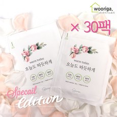 우리가스토리 국내생산 오늘도 따뜻하게 (파스형) 핫팩, 50g×30팩, 1개