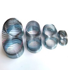 토션스프링 페인트클린져 레인보우 메탈 슬링키 빅 클래식 오리지널 워킹 점보 스틸 80x100mm, 48x58mm, 1개