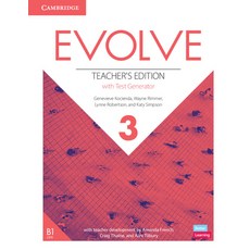 (영문도서) Evolve Level 3 Teacher's Edition with Test Generator Paperback, Cambridge University Press, English, 9781108405171