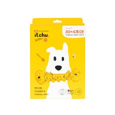더 잇츄 M 34개입(옐로우/면역) 강아지간식 덴탈개껌, 더잇츄M 옐로우(면역) 34개입