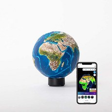 NASA 과학자 AR 앱이 개발한 지구 클래식 스마트 글로브 정밀 행성 모델 3D 프린팅 앰프 핸드 그림 3 15센트 공간을 사랑하는 어린이와 성인을 위한, 상세페이지 참조