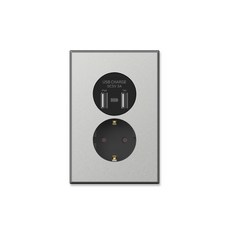틸인스 Ti2 다크실버 펄 USB 콘센트 국산 아크릴타입, 1개