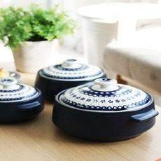 쭈비마트AA_폴리나 뚝배기 3size 예쁜뚝배기 요리용뚝배기 조리용뚝배기 된장뚝배기 도자기냄비+jjubibrid비, newbi ♤소