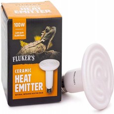Fluker's Ceramic Heat Emitter for Reptiles Black 100 Watts, 1