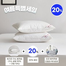 [폭스베딩] 프라우덴 헝가리 구스다운 베개솜(솜털90%) - 800g, 선택완료