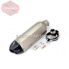 수정 된 오토바이 배기 파이프 475mm 길이 머플러 CB400 YZF600 R6 R1 FZ400 Z750 GSXR750 ZX10R, 1개